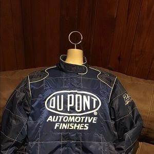 Ladies Navy DuPont Automotive Jacket by Chase NASCAR Size Large